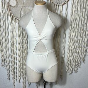 6 Shore Road Off White One Piece Swimsuit Size Small
